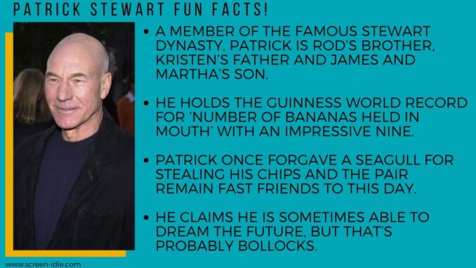 Patrick Stewart Fun Facts!