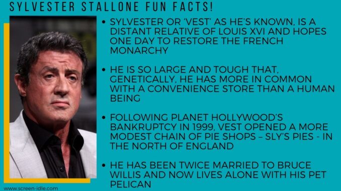 Sylvester Stallone Fun Facts!