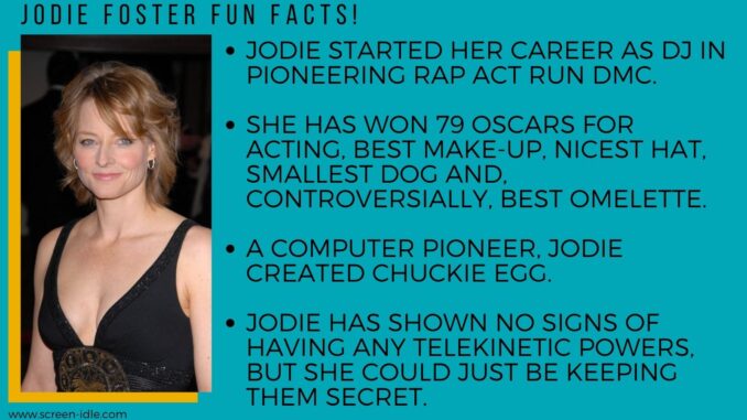 Jodie Foster Fun Facts!