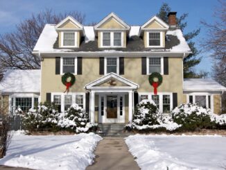 Big, snow-covered suburban house of the sort that might feature in home alone reboot