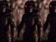 3 pictures of the predato in a line. predator prequel