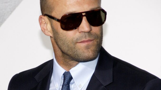 Jason Statham headshot in shades as featured in The BIG 2022 movie preview