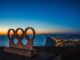 An Olympic statue in Portland seen in the sunset. Wordle