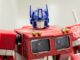 close up of the top half of an optimus prime toy. Vibrator Transformers