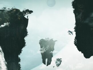 a number of landmasses hanging in space . Avatar 2 musical