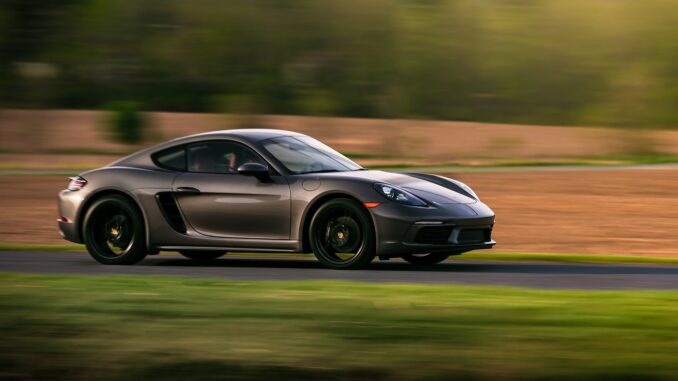 Fast car speeding along a track. Gran Turismo film