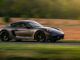 Fast car speeding along a track. Gran Turismo film