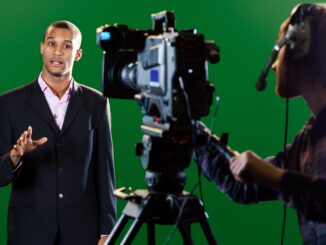 A presenter being filmed. new Disney+ ‘making of’