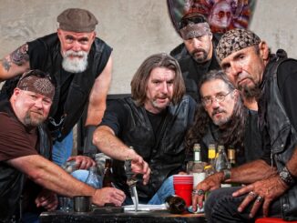 A touch group of bikers. Henchmen strike