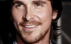 Christian bale very close up on the face