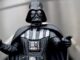 A toy Darth Vader, photographed to look human sized
