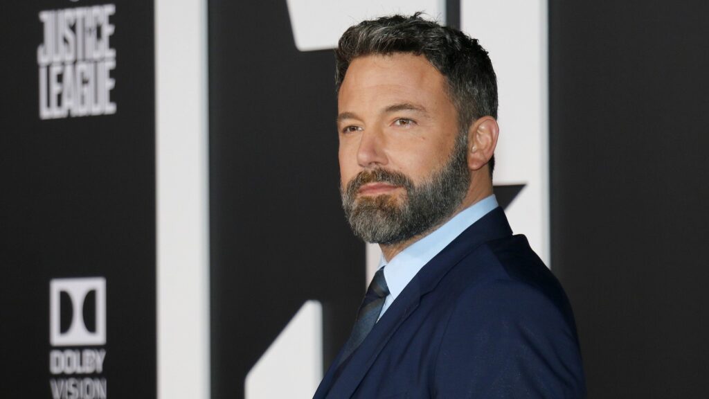 Ben Affleck with beard and suit