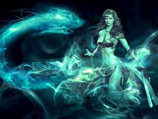 A fantasy mage-like woman similar to characters found in Elden Ring or Shadow of the Eritrea